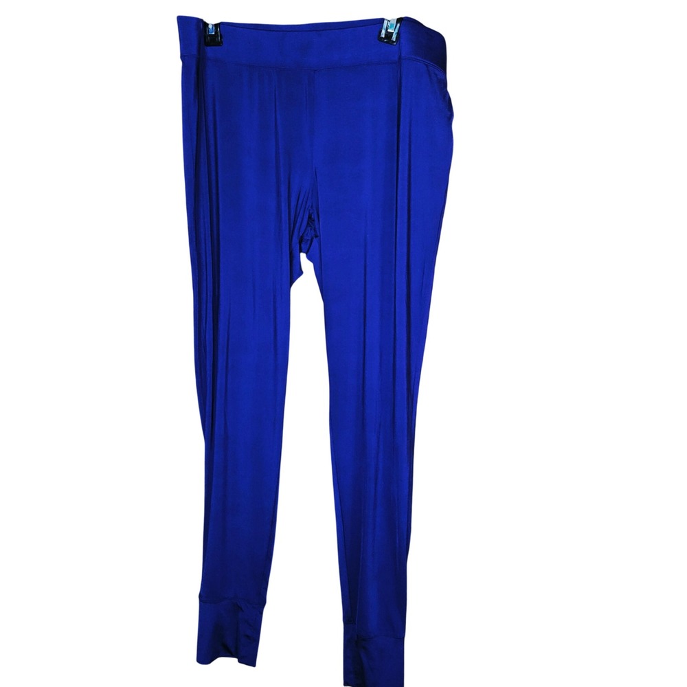 Lands End Leggings Womens Large L 14-16 Purple Stretch Activewear Bottoms